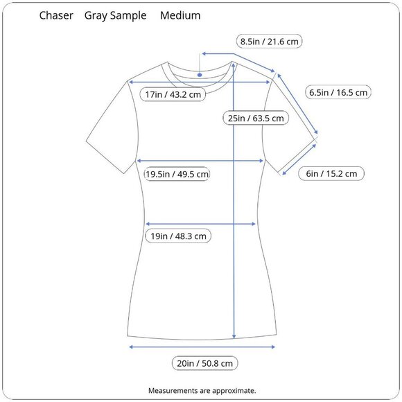 Chaser Heather Light Gray Short Sleeve Crew Neck T-shirt Sample Tag Medium M - Picture 14 of 15
